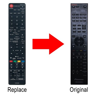 VXX3382 Replace Remote Control for Pioneer Blu-ray DVD player BDP-41FD BDP-430