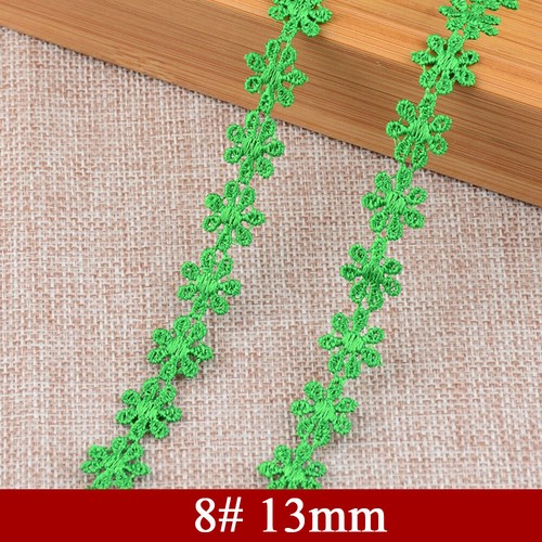13/15/25mm Guipure Embroidered Daisy Flower Lace Trim Sewing and Embellishment - Picture 19 of 63