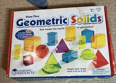 Learning Resources View-Thru Geometric Solids: 14 Shapes