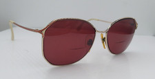 Vintage Design Classic DC021 Gold Oval Metal Sunglasses Italy FRAMES ONLY
