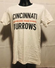 Cincinnati Burrows Est 2020 White T-Shirt Unisex Adult Size Small