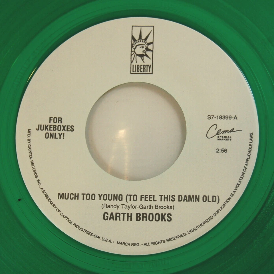 Garth Brooks Much Too Young To Feel This Damn Old / Rodeo 45 MINT UNPLAYED 1991 - Image 3 of 4