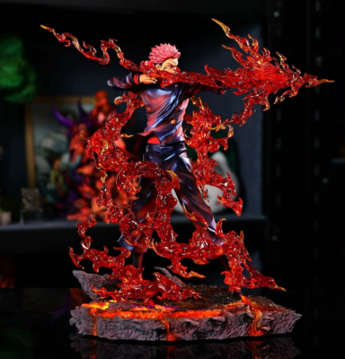JZF Studio Ryomen Sukuna Resin Figurine Transparent ver with led