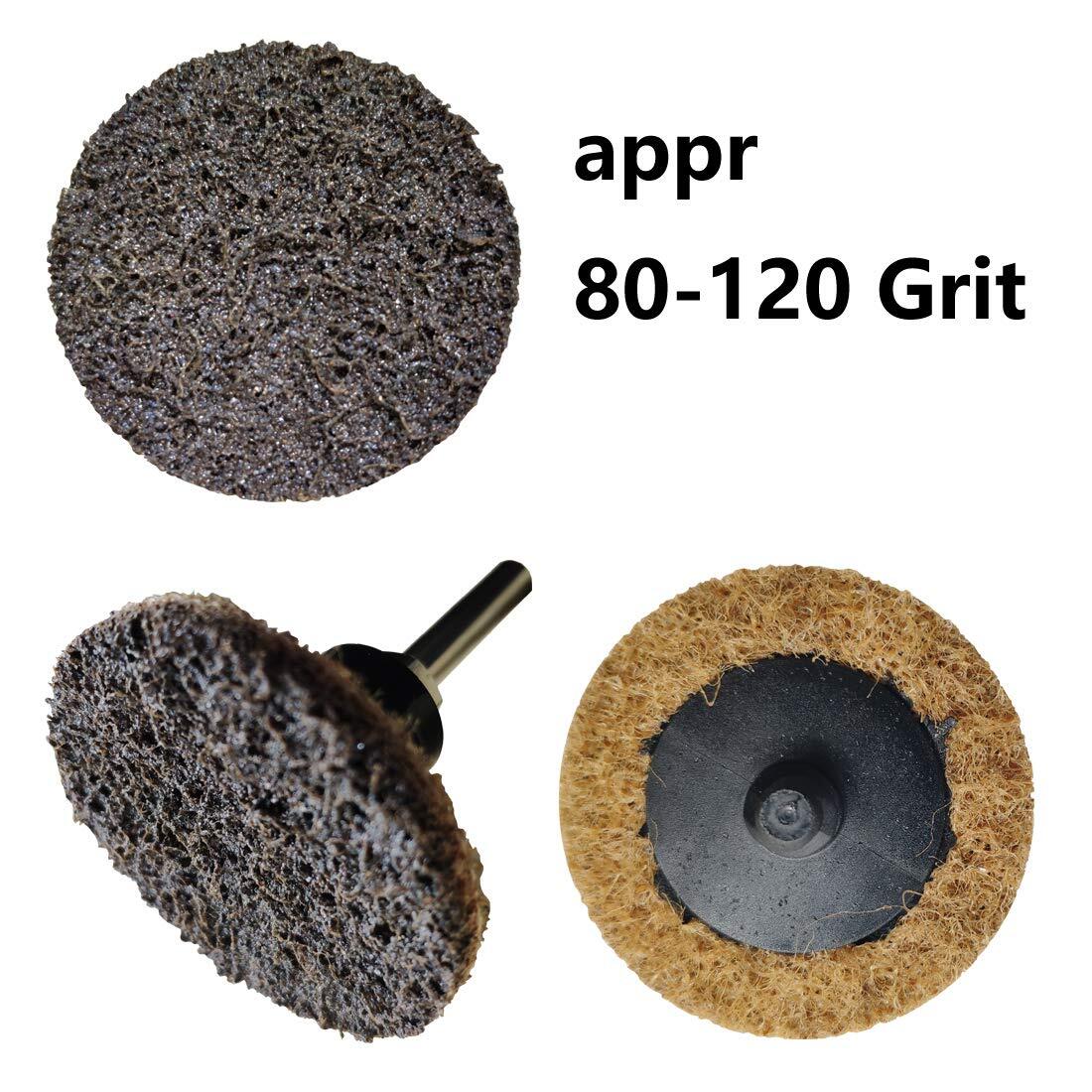 Murtenze 50-Pack P120 2″ Quick Change Sanding Discs – Zirconia Coated Roll Lock Discs For Die Grinders & Drills