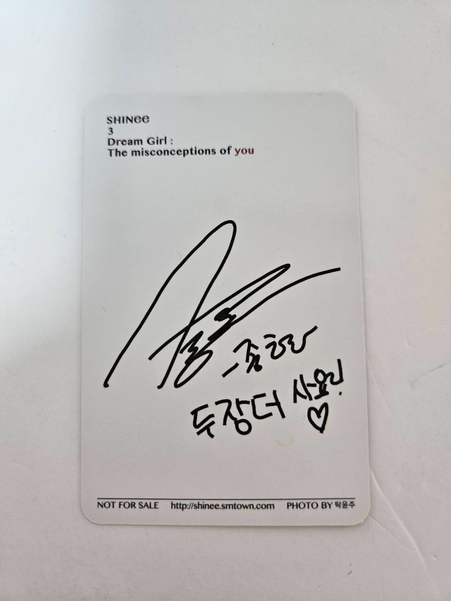 SHINee Dream Girl The misconceptions of you' CD Jonghyun