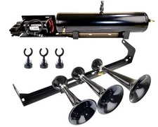 Kleinn Automotive Air Horns VELO15-230 Onboard Air System w/Horns Fits F-150