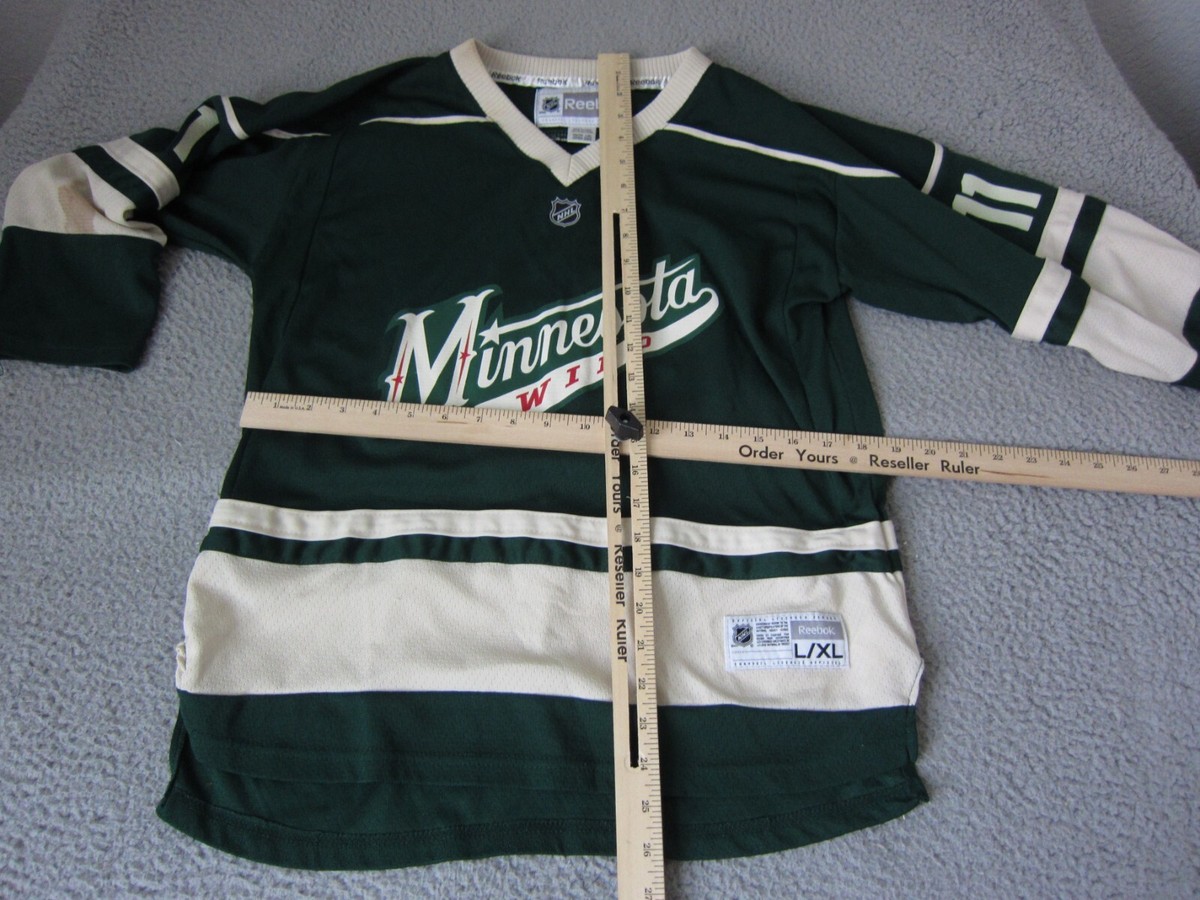 Vintage Minnesota Wild Jersey Youth Extra Large L / XL White