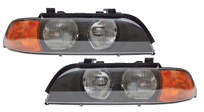 FIT BMW 5 Series 540i 528i 3/1998-2000 HEADLIGHTS HEAD LIGHTS LAMPS ...