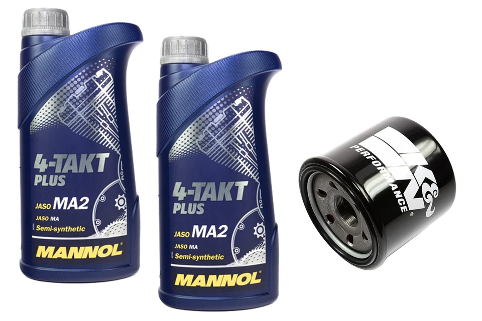 Aceite de Motor Kit Filtro KN138 10W40 2 Litro para Cagiva Kawasaki Sachs Suzuki - Imagen 1 de 4