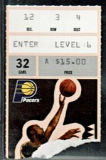 1991 PACERS PISTONS JOE DUMARS GAME-WINNING SHOT REGGIE MILLER BASKETBALL TICKET