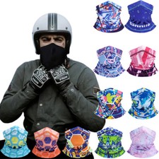 Sun UV Protection Neck Gaiter Fishing Sports Face Cover Ice Silk Face Masks Hats