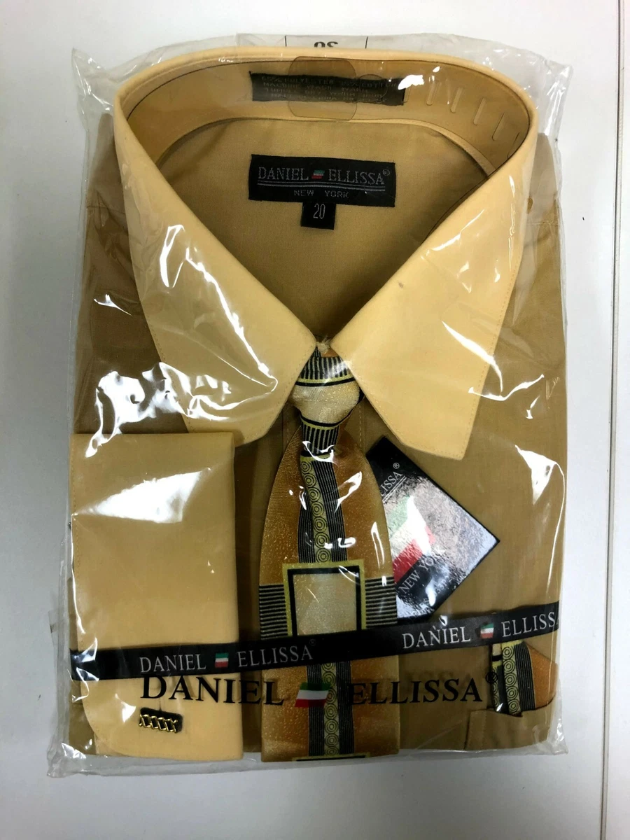 NWT Boys SIZE 20 Daniel Ellissa Tan Two-Tone Tan Premium Dress Shirt Tie  K475 | eBay