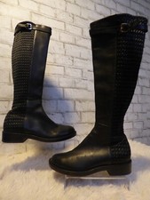  300 Cole Haan Black Lexi Grand Stretch Riding Boots 6 NEW C761