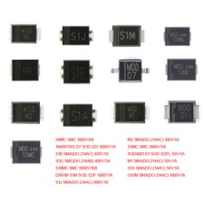 SMD SMT Universal Bridge Rectifier Diode 50V 100V 400V 600V 1000V 1A 3A 5A 6A
