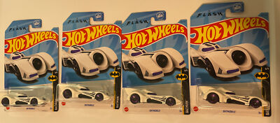Lot Of 4 HOT WHEELS White 1989 '89 Batmobile Variant Batman The