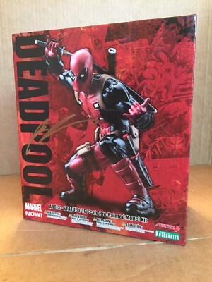 Kotobukiya Deadpool Marvel Now! Artfx+ Statue Pre-Painted Model Kit 1:10 SIGNED
