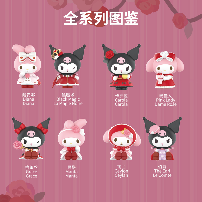 Sanrio Miniso My Melody & Kuromi Rose And Earl Series Blind Box