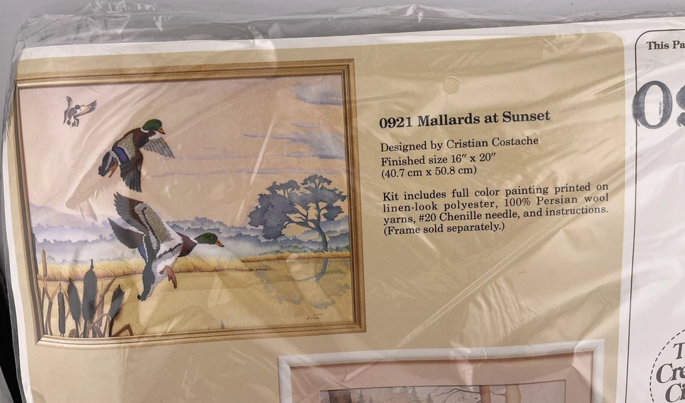 Vintage Creative Circle Mallards at Sunset # 0921 Needlecraft Kit - Image 3 of 4