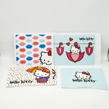 Hello Kitty Note Cards & Envelopes Set of 6 2012 Sanrio 4 Different Designs