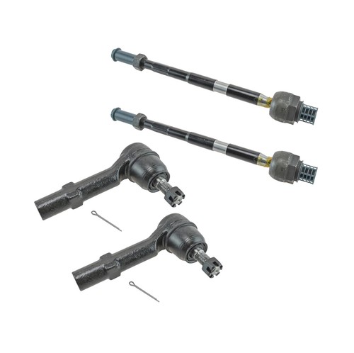 TRQ New Front Tie Rod End Inner Outer LH RH Set For 2008-2017 Buick Chevy GMC - Picture 2 of 6
