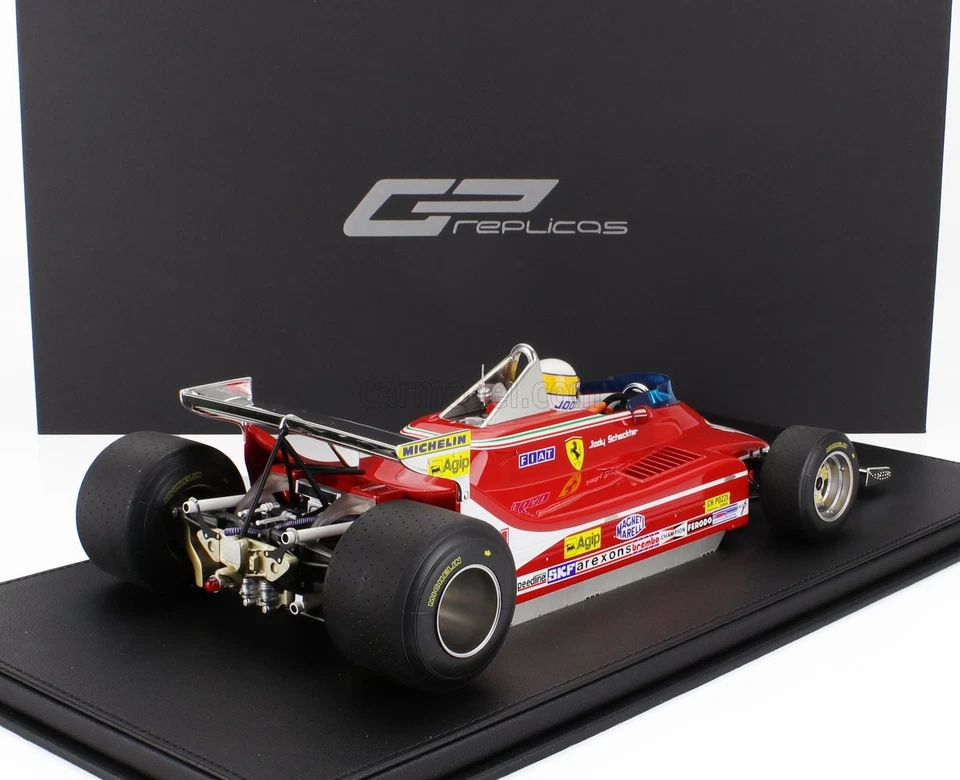 MODELLINO AUTO STATICO GP REPLICAS FERRARI F1 312T4 MONACO 1979 SCHECKTER 1/12 - Immagine 2 di 4