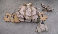 Old US Desert Storm to Iraq War Desert Tan ALICE Pack Backpack & Holster (USED)