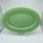 Vintage Fire King Jadeite Serving Platter Oval 11.5"× 8"