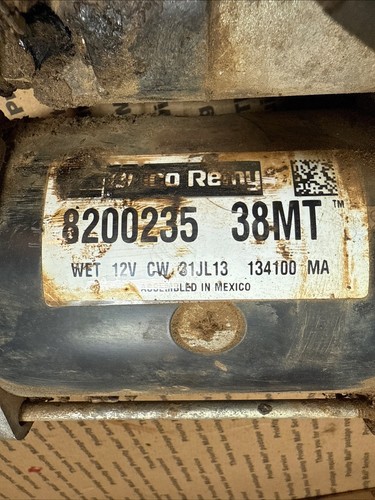 38MT STARTER Cummins Delco 3965281 19026031 8200023 8200077 F750 Used 2014 - Picture 2 of 8