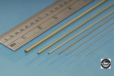 Albion Alloys Brass Rod Messingstange Packung 10 Stück Ø 0,2mm Länge 305mm BW02