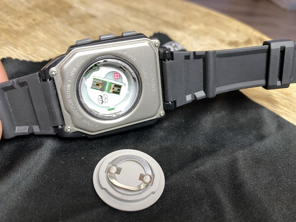 Casio Wrist Camera Watch WQV-1 39mm Quartz Black Gray Vintage