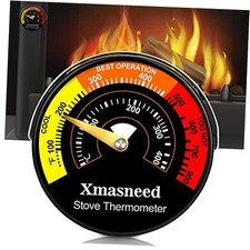 Wood Stove Magnetic Thermometer, Oven Temperature, Top Stove Thermometer for 1