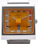 【Excellent】1996 SEIKO ALBA V733-5A40 Quartz Orange Dial 34mm Vintage Men Watch