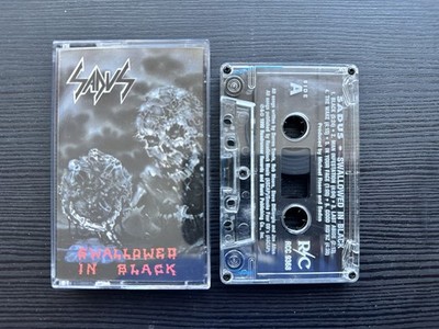 SADUS - SWALLOWED IN BLACK  (1990) CASSETTE EX+ CONDITION!