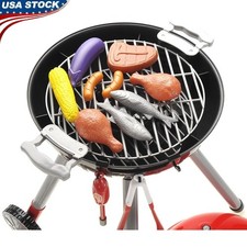 24 Piece Kids BBQ Grill Playset Toy Indoor Outdoor Cooking Gift Ages 5 Plus New