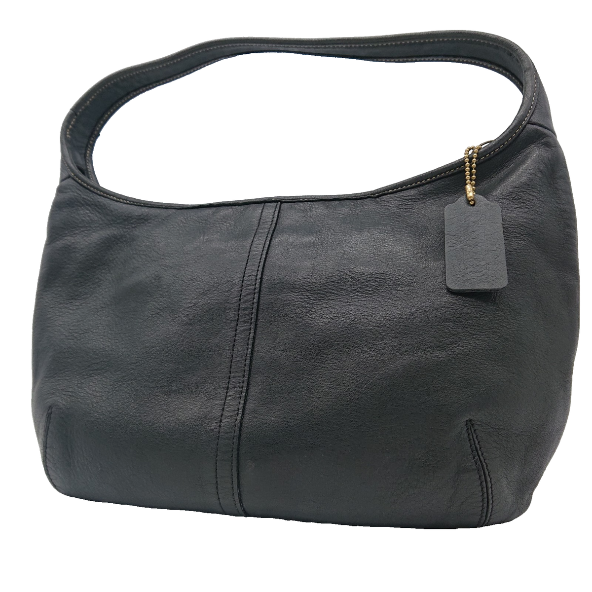 バッグ OLD COACH ALL LEATHER ONE SHOULDER BAG Vintage Coach All Leather Sacoche Shoulder Bag Black #ED BAA