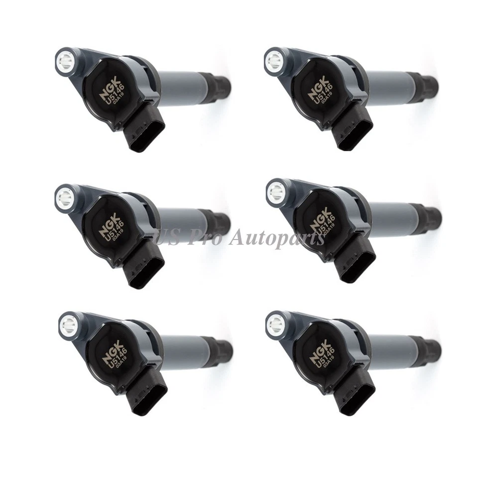 90080-19025 6 piezas OEM NGK bobina de encendido para Toyota Highlander 3,3 L V6 2004-2010 Foto 3 de 3