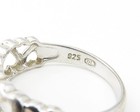 DL 925 Sterling Silver  Up & Down Open Love Hearts Band Ring Sz 7  RG10886 — photo 5