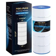 POOLPURE PLFPWWCT125 Pool Filter Replaces PWWCT125, Ultra-B2, Porpoise PP-B2-...