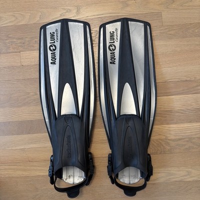 Aqua Lung Dive Fins ~27'' Size: x-Large Technisub Caravelle Italy. Used.