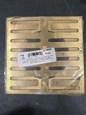 NDS Drain Grate Square Satin Brass 5 X 5 In. NEW Pvc Base