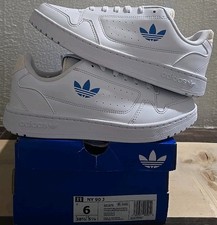 Adidas NY 90 J GZ1875 White and Blue Casual Shoes Size 6 Youth New In Box
