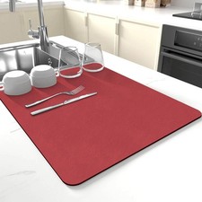 Dish Drying Mat for Kitchen Counter,Drying Mat for Dish Rack,Absorbent Hide S