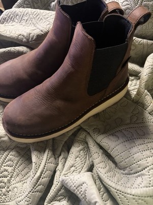 Danner Men's Size 9 D Bull Run Chelsea 6'' Wedge Brown Leather Ankle Work Boots
