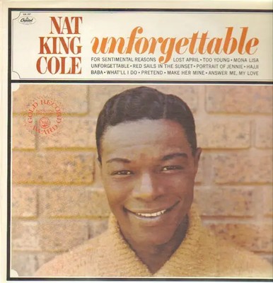 Nat King Cole Unforgettable NEAR MINT Capitol Vinyl LP