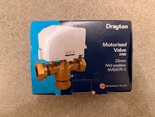 Drayton 3 Port Motorised Valve 27101 22mm Mid Position MA1/679-3 NEW