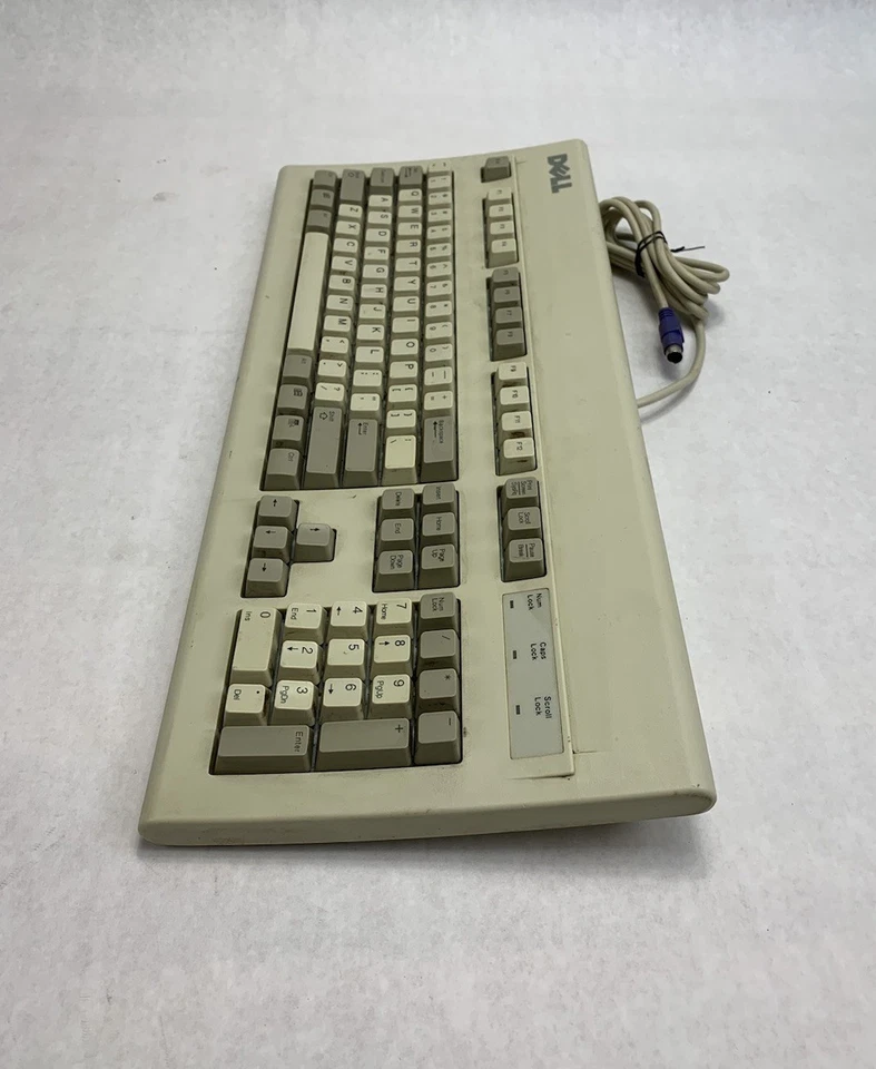 Dell AT101W PS/2 Wired Mechanical Vintage Keyboard - Image 3 of 4