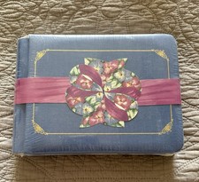 New Creative Memories Blue 5x7 Sentiments Scrapbook Album with Protectors New