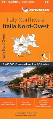 Italy Northwest - Michelin Regional Map 561 : Map