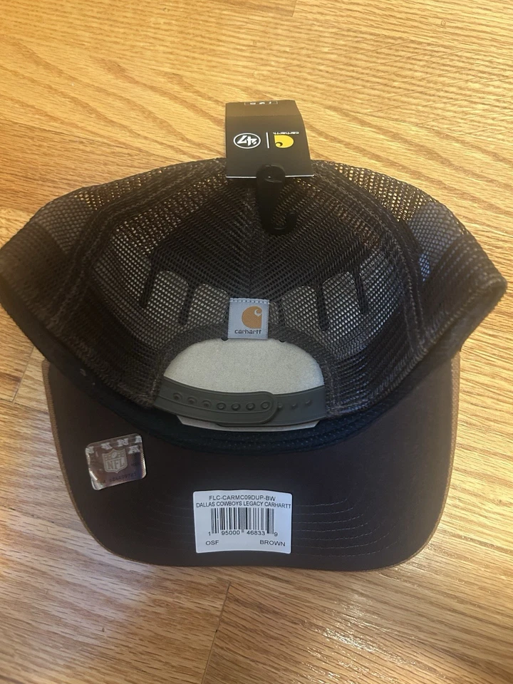 Dallas Cowboys 47 Carhartt Hombres Marrón MVP Ajustable Camionero Malla Sombrero Vaquero Jo Foto 2 de 2