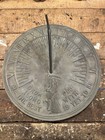 Vintage Collectible Brass Sundial Timeless Garden Décor Grow Old With Me Antique